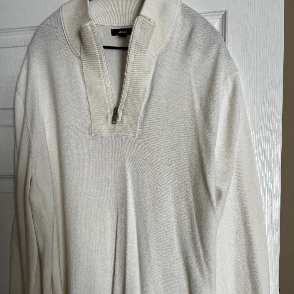 Alfani Quarter Zip Sweater